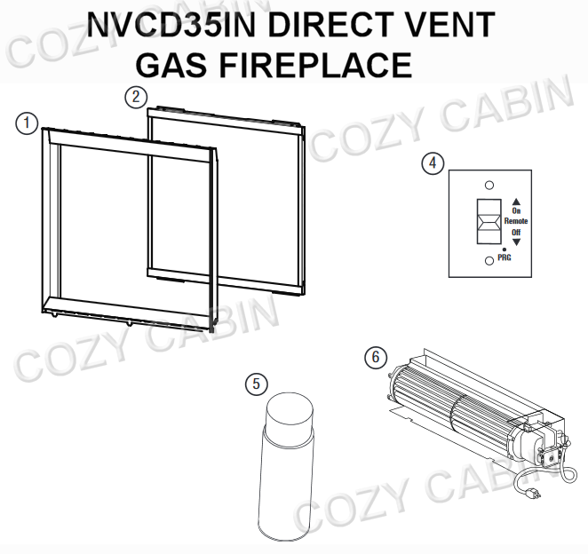 Envy CD Direct Vent Gas Fireplace (NVCD35IN) #NVCD35IN